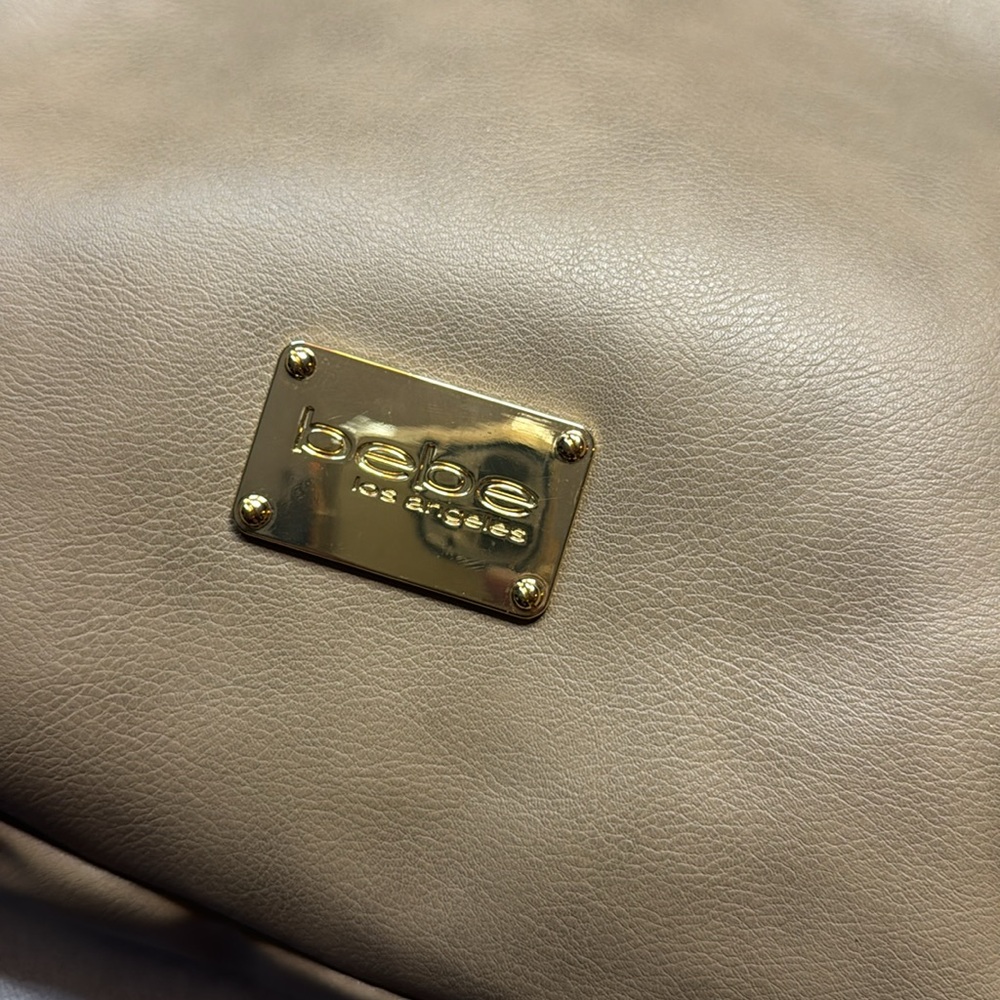Bebe Los Angeles Gold Chain Satchel Should Bag - Picture 7 of 16